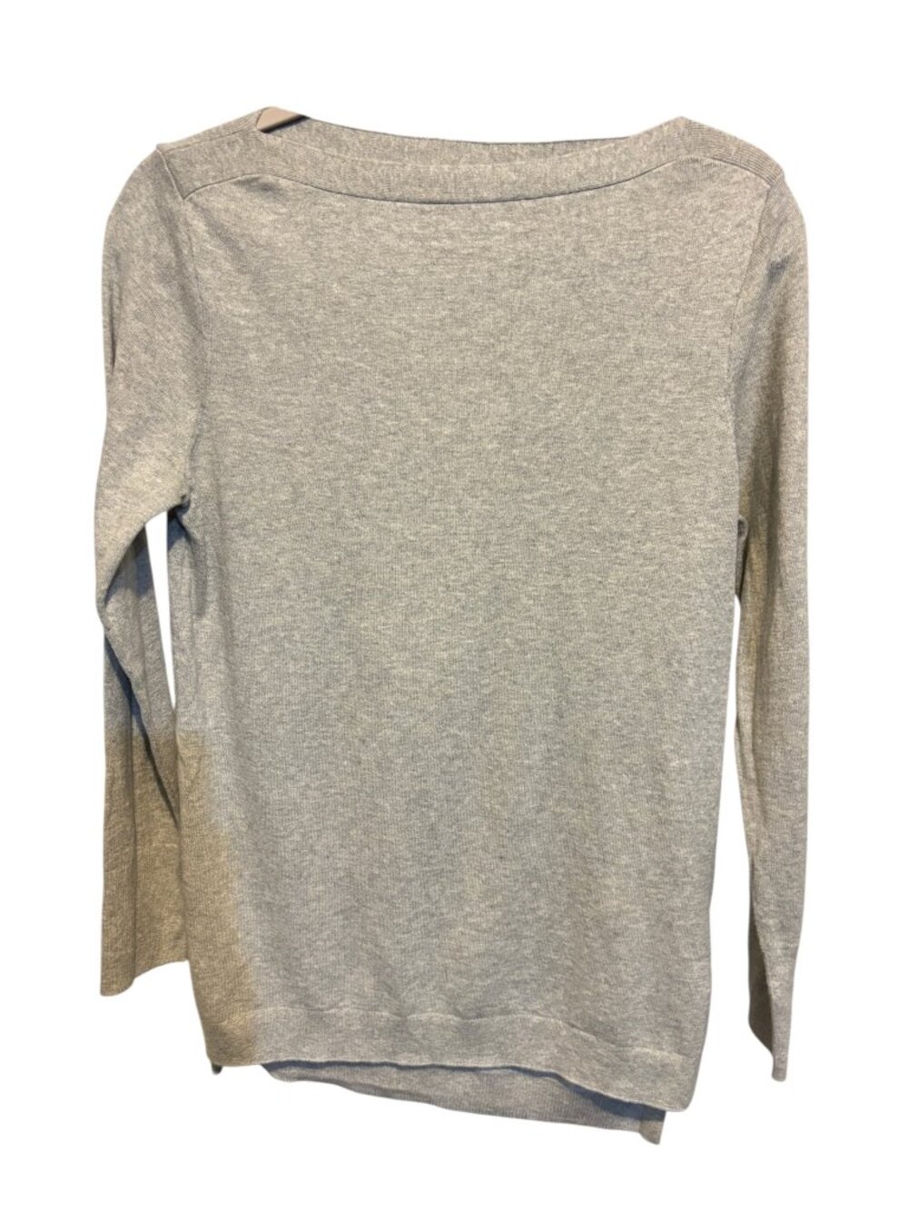 J. Crew 100% Cotton Boatneck Gray Tunic Sweater